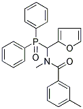 N1-[(DIPHENYLPHOSPHORYL)(2-FURYL)METHYL]-N1,3-DIMETHYLBENZAMIDE Struktur