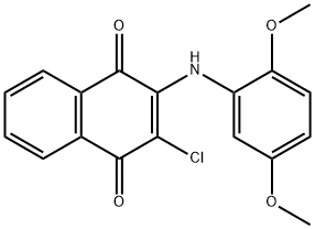 2-CHLORO-3-(2,5-DIMETHOXYANILINO)NAPHTHOQUINONE Struktur