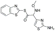 2-METHOXYAMINO-2-(2-AMINOTHIAZOLE-4-YL)-THIOACETIC ACID-BENZOTHIAZOLE ESTER Struktur