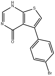 5-(4-BROMO-PHENYL)-3H-THIENO[2,3-D]PYRIMIDIN-4-ONE Struktur