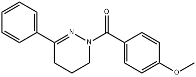 (4-METHOXYPHENYL)[3-PHENYL-5,6-DIHYDRO-1(4H)-PYRIDAZINYL]METHANONE Struktur