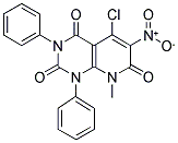 5-CHLORO-8-METHYL-6-NITRO-1,3-DIPHENYL-1,2,3,4,7,8-HEXAHYDROPYRIDO[2,3-D]PYRIMIDINE-2,4,7-TRIONE Struktur