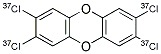 37C14-2,3,7,8-TETRACHLORODIBENZO-P-DIOXIN Struktur