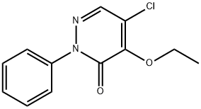 5-CHLORO-4-ETHOXY-2-PHENYL-3(2H)-PYRIDAZINONE Struktur