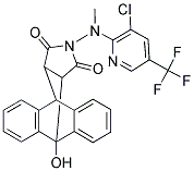 17-[[3-CHLORO-5-(TRIFLUOROMETHYL)-2-PYRIDINYL](METHYL)AMINO]-1-HYDROXY-17-AZAPENTACYCLO[6.6.5.0(2,7).0(9,14).0(15,19)]NONADECA-2,4,6,9(14),10,12-HEXAENE-16,18-DIONE Struktur