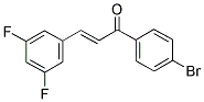 1-(4-BROMOPHENYL)-3-(3,5-DIFLUOROPHENYL)PROP-2-EN-1-ONE Struktur