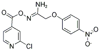 O1-[(2-CHLORO-4-PYRIDYL)CARBONYL]-2-(4-NITROPHENOXY)ETHANEHYDROXIMAMIDE Struktur