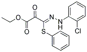 ETHYL 3-[2-(2-CHLOROPHENYL)HYDRAZONO]-2-OXO-3-(PHENYLTHIO)PROPANOATE Struktur