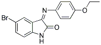 3-(AZA(4-ETHOXYPHENYL)METHYLENE)-5-BROMOINDOLIN-2-ONE Struktur