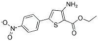 ETHYL 3-AMINO-5-(4-NITROPHENYL)THIOPHENE-2-CARBOXYLATE Struktur