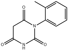 1-(2-METHYLPHENYL)PYRIMIDINE-2,4,6(1H,3H,5H)-TRIONE Struktur