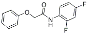 N-(2,4-DIFLUOROPHENYL)-2-PHENOXYETHANAMIDE Struktur