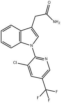 2-(1-[3-CHLORO-5-(TRIFLUOROMETHYL)-2-PYRIDINYL]-1H-INDOL-3-YL)ACETAMIDE Struktur