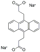 ANTHRACENE-9,10-DIPROPIONIC ACID, DISODIUM SALT Struktur