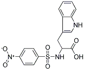 3-(1H-INDOL-3-YL)-2-[[(4-NITROPHENYL)SULFONYL]AMINO]PROPANOIC ACID Struktur