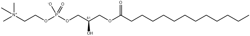 1-TRIDECANOYL-2-HYDROXY-SN-GLYCERO-3-PHOSPHOCHOLINE Struktur