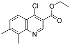 ETHYL 4-CHLORO-7,8-DIMETHYL-3-QUINOLINECARBOXYLATE Struktur