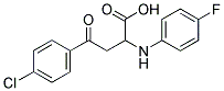 4-(4-CHLOROPHENYL)-2-(4-FLUOROANILINO)-4-OXOBUTANOIC ACID Struktur