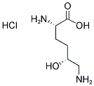 D-DL(+)ALLO HYDROXY-L-LYS HCL Struktur