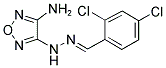 2,4-DICHLOROBENZALDEHYDE (4-AMINO-1,2,5-OXADIAZOL-3-YL)HYDRAZONE Struktur