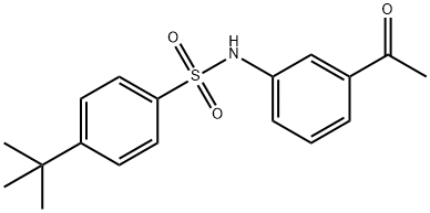 N-(3-ACETYLPHENYL)-4-(TERT-BUTYL)BENZENESULFONAMIDE Struktur