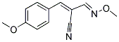 2-[(METHOXYIMINO)METHYL]-3-(4-METHOXYPHENYL)ACRYLONITRILE Struktur