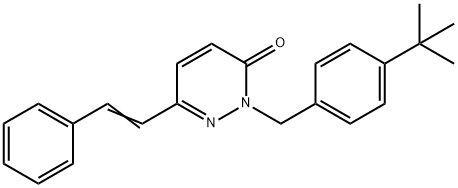 2-[4-(TERT-BUTYL)BENZYL]-6-STYRYL-3(2H)-PYRIDAZINONE Struktur