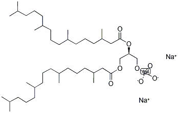 1,2-DIPHYTANOYL-SN-GLYCERO-3-PHOSPHATE(MONOSODIUM SALT) Struktur