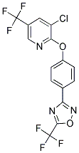 3-CHLORO-5-(TRIFLUOROMETHYL)-2-(4-(4-(TRIFLUOROMETHYL)(3,2,5-OXADIAZOLYL))PHENOXY)PYRIDINE Struktur