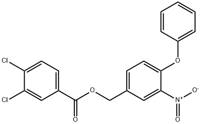 3-NITRO-4-PHENOXYBENZYL 3,4-DICHLOROBENZENECARBOXYLATE Struktur