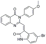 2-[(Z)-(5-BROMO-2-OXO-1,2-DIHYDRO-3H-INDOL-3-YLIDENE)METHYL]-3-(4-METHOXYPHENYL)QUINAZOLIN-4(3H)-ONE Struktur