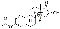 1,3,5(10)-ESTRATRIEN-3,16-ALPHA-DIOL-17-ONE 3-ACETATE Struktur