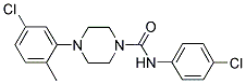 (4-(5-CHLORO-2-METHYLPHENYL)PIPERAZINYL)-N-(4-CHLOROPHENYL)FORMAMIDE Struktur