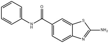 2-AMINO-BENZOTHIAZOLE-6-CARBOXYLIC ACID PHENYLAMIDE Struktur