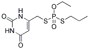 S-[(2,6-DIOXO-1,2,3,6-TETRAHYDROPYRIMIDIN-4-YL)METHYL] O-ETHYL S-PROPYL PHOSPHODITHIOATE Struktur