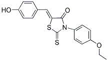 (5Z)-3-(4-ETHOXYPHENYL)-5-(4-HYDROXYBENZYLIDENE)-2-THIOXO-1,3-THIAZOLIDIN-4-ONE Struktur