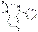 7-CHLORO-1-METHYL-5-PHENYL-1,3-DIHYDRO-2H-1,4-BENZODIAZEPINE-2-THIONE Struktur