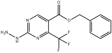 BENZYL 2-HYDRAZINO-4-(TRIFLUOROMETHYL)PYRIMIDINE-5-CARBOXYLATE Struktur