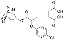 TROPANYL 2-(4-CHLOROPHENOXY)PROPIONATE MALEATE Struktur