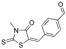 4-[(3-METHYL-4-OXO-2-THIOXO-1,3-THIAZOLIDIN-5-YLIDENE)METHYL]BENZALDEHYDE Struktur