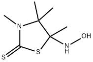 5-(HYDROXYAMINO)-3,4,4,5-TETRAMETHYL-1,3-THIAZOLIDINE-2-THIONE Struktur