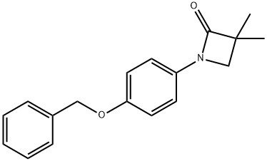 1-[4-(BENZYLOXY)PHENYL]-3,3-DIMETHYL-2-AZETANONE Struktur