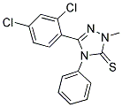 3-(2,4-DICHLOROPHENYL)-1-METHYL-4-PHENYL-1,2,4-TRIAZOLINE-5-THIONE Struktur