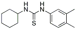 N-CYCLOHEXYL-N'-(3,4-DIMETHYLPHENYL)THIOUREA Struktur