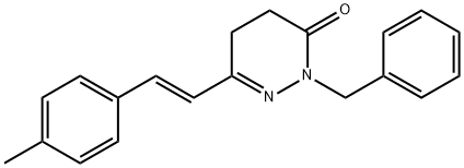 2-BENZYL-6-(4-METHYLSTYRYL)-4,5-DIHYDRO-3(2H)-PYRIDAZINONE Struktur