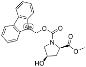 FMOC-D-CIS-4-HYDROXYPROLINE METHYL ESTER Struktur