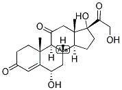 4-PREGNEN-6-ALPHA, 17,21-TRIOL-3,11,20-TRIONE Struktur