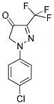 1-(4-CHLOROPHENYL)-3-(TRIFLUOROMETHYL)-1H-PYRAZOL-5(4H)-ONE Struktur