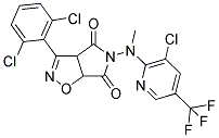 5-[[3-CHLORO-5-(TRIFLUOROMETHYL)-2-PYRIDINYL](METHYL)AMINO]-3-(2,6-DICHLOROPHENYL)-3AH-PYRROLO[3,4-D]ISOXAZOLE-4,6(5H,6AH)-DIONE Struktur