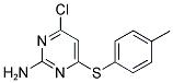 4-CHLORO-6-[(4-METHYLPHENYL)SULFANYL]-2-PYRIMIDINAMINE Struktur